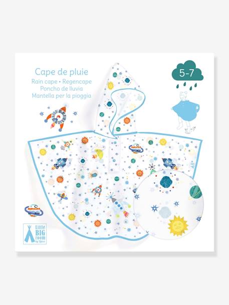 Rain Cape, 5/7 Years, by DJECO blue+red+rose+turquoise 