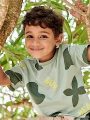 Boys-Tops-T-Shirts-T-Shirts with Maxi Exotic Motifs for Boys