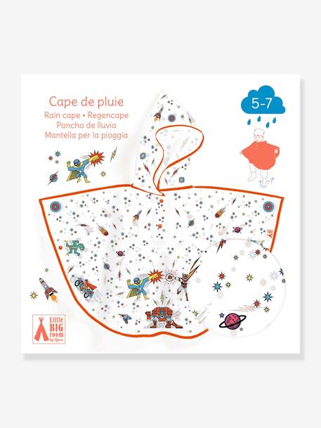 Rain Cape, 5/7 Years, by DJECO blue+red+rose+turquoise 