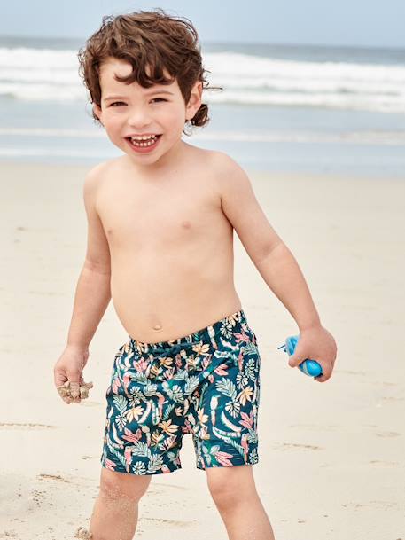Printed Swim Shorts for Baby Boys green 