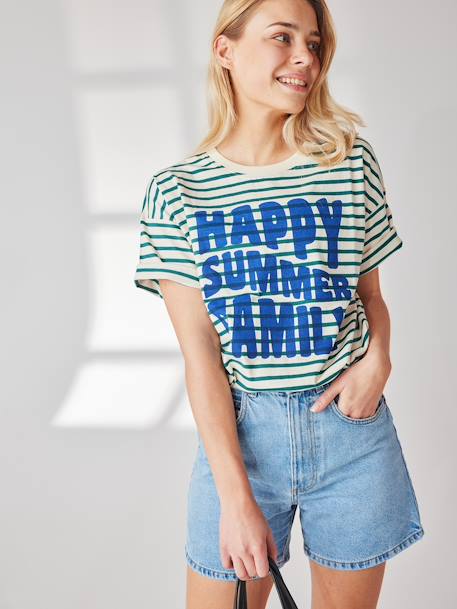 Unisex T-Shirt for Adults, Sailor Capsule Collection striped green 