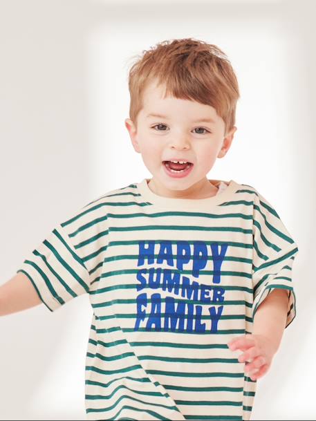 T-Shirt for Babies, Sailor Capsule Collection striped green 