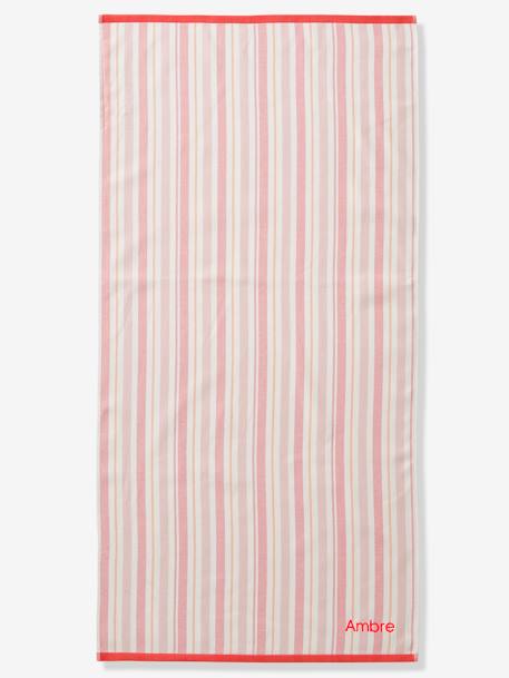 Fouta Beach/Bath Towel striped blue+striped pink 