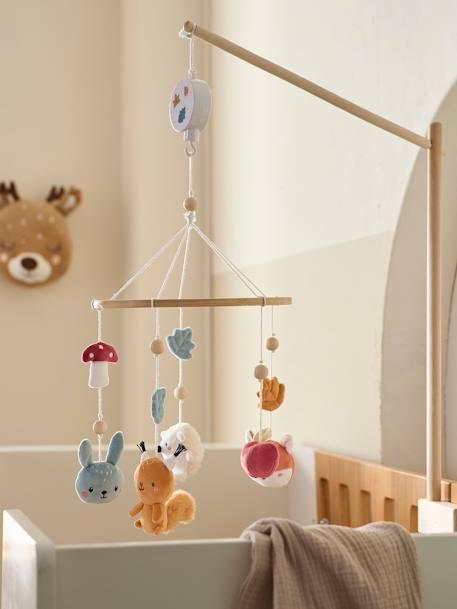 Wooden Musical Mobile, Forest Friends wood 