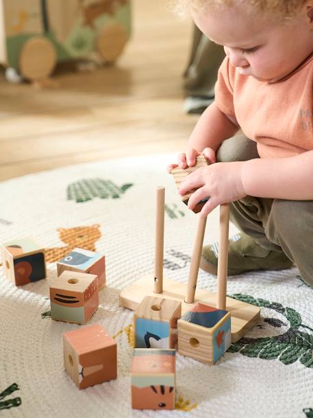 Stacking Cubes Puzzle in FSC® Wood wood 