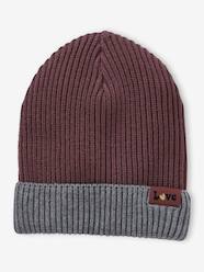 Girls-Accessories-Two-Tone Beanie in Rib Knit for Girls