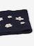 Snood with Jacquard Knit Daisy Motifs for Girls navy blue 