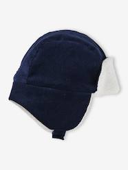 Baby-Accessories-Velour Chapka Hat with Sherpa Lining for Baby Boys