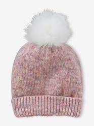 Girls-Accessories-Pop Vintage Beanie in Mixed Knit for Girls