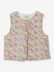 -Padded Waistcoat in Liberty Fabric for Girls, by CYRILLUS