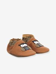 Soft Leather Slippers for Babies, Hibou Choux 946770-10 by ROBEEZ©