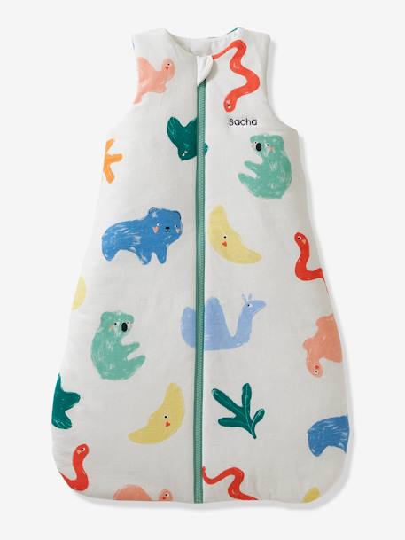 Sleeveless Baby Sleeping Bag, Full-Length Opening, Artist multicoloured 