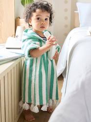 Bedding & Decor-Striped Bathing Poncho for Babies