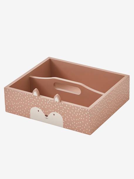 Wooden Pencil Case Box, Fox terracotta 