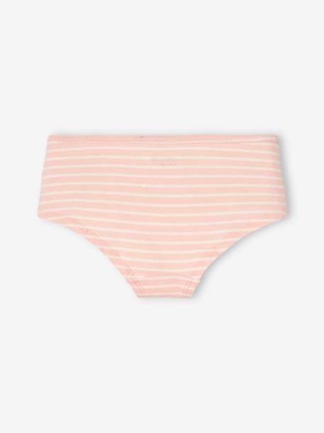 Pack of 5 Shorties for Girls pale pink 