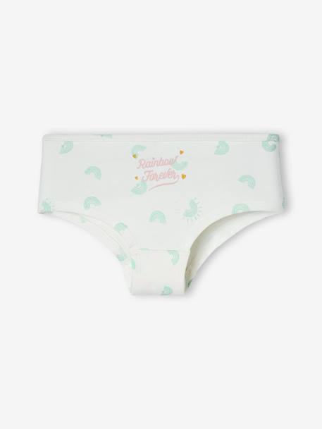 Pack of 5 Shorties for Girls pale pink 