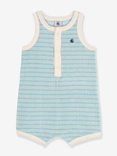 Playsuit in Organic Cotton, by PETIT BATEAU green 