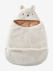 Baby-Outerwear-Baby Nests-Transformable Baby Nest in Plush Fabric, Bear