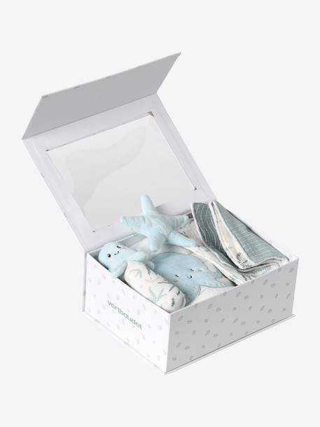 Gift Set for Newborns, Under the Ocean grey blue 