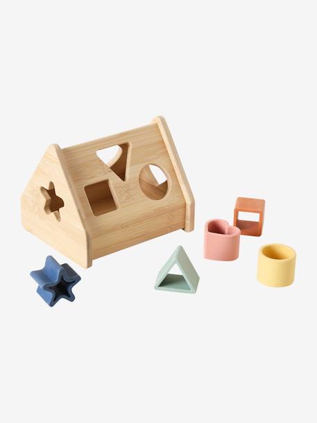 Sort & Fit Triangle with Shapes in Wood & Silicone beige 