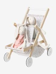 Toys-Dolls & Soft Dolls-Double Pushchair for Dolls in FSC® Wood