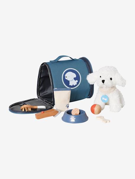 Stuffed Toy Pet + Accessories in FSC® Wood blue 