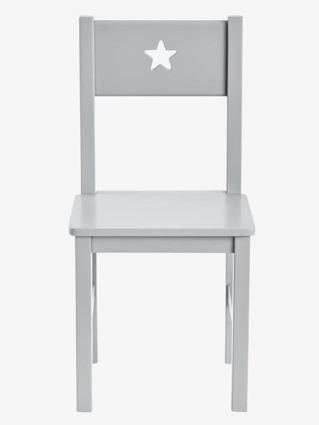 Children's Chair, Seat H. 30 cm, Sirius Theme Grey+White 