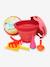 Set of 7 Beach Toys by COMPACTOYS blue+red+yellow 