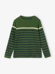 -Sailor-Style Striped Jumper for Boys
