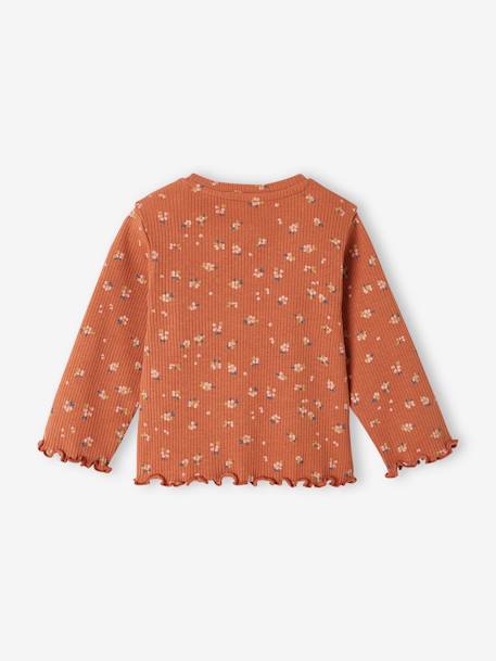 Long Sleeve, Rib Knit Top for Babies rust 