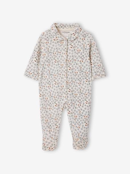 Pack of 2 Velour Sleepsuits for Babies sky blue 