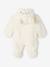 Faux Fluffy Fur 'Sheep' Pramsuit for Babies ecru 