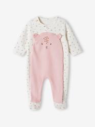 Baby-Pyjamas-Fleece Sleepsuit for Newborn Babies, Front Flap Opening with Press Studs