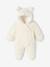 Faux Fluffy Fur 'Sheep' Pramsuit for Babies ecru 