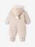 Pramsuit with Full-Length Double Opening, for Babies golden beige 