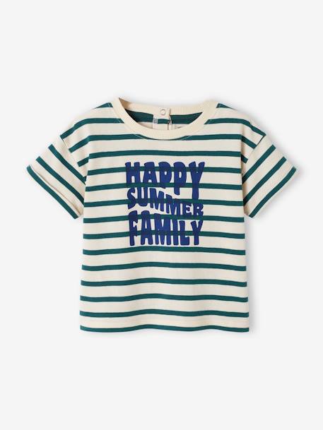 T-Shirt for Babies, Sailor Capsule Collection striped green 