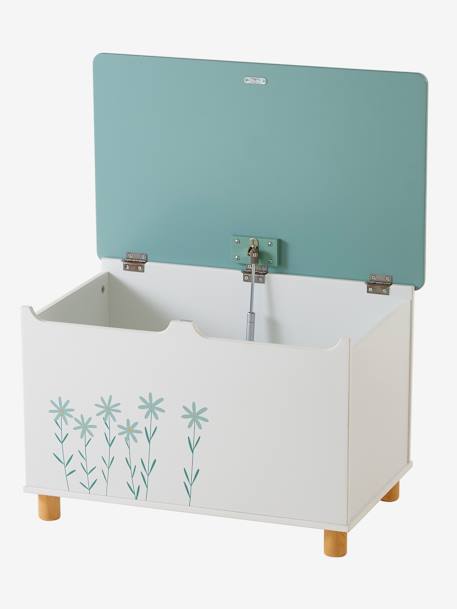 Toy Chest, Flowers sage green 