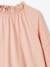 Long Sleeve Top in Broderie Anglaise for Girls pale pink 