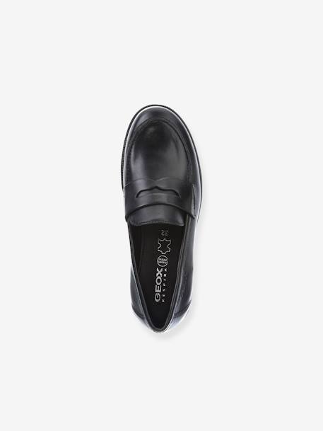 Leather Moccasins for Children, JR Agata by GEOX® black 