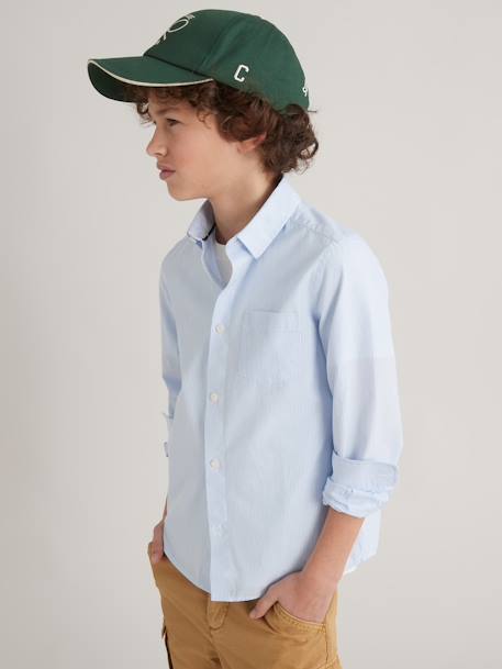 Striped Shirt for Boys by CYRILLUS striped white 