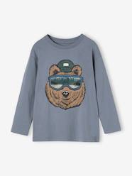 Boys-Tops-T-Shirts-Top with Fancy Animation in Recycled Cotton for Boys