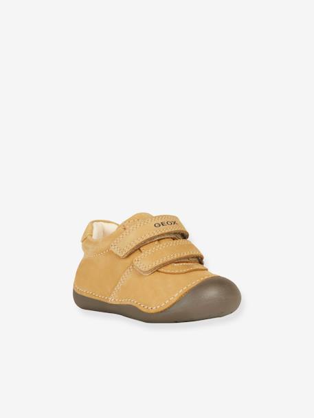 Soft Pram Shoes for Children, B Tutim by GEOX®, Designed for First Steps camel+navy blue 