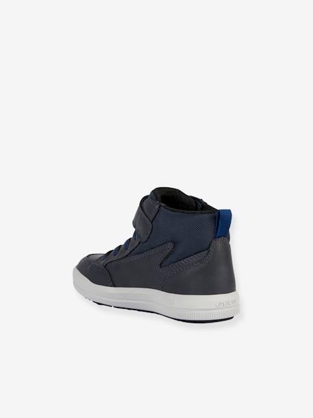 High Top Trainers with Hook-&-Loop Straps, J Arzach by GEOX®, for Children ink blue 