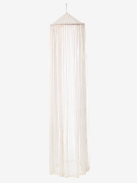 Bed Canopy Set with Glitter Light Pink 