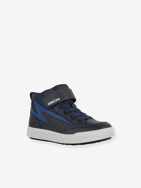 High Top Trainers with Hook-&-Loop Straps, J Arzach by GEOX®, for Children ink blue 