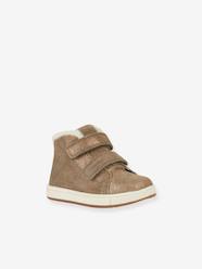 Shoes-High-Top Furry Trainers for Babies, B Trottola Girl WPF by GEOX®