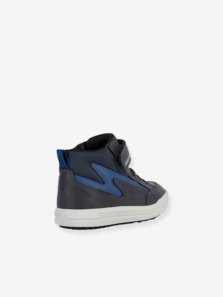 High Top Trainers with Hook-&-Loop Straps, J Arzach by GEOX®, for Children ink blue+navy blue 