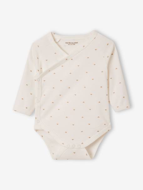 Pack of 5 Long Sleeve 'Heart' Bodysuits for Newborn Babies rosy 