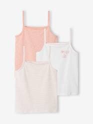 -Pack of 3 Fancy Strappy Tops for Girls, Basics