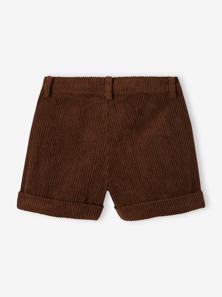 Corduroy Shorts for Girls hazel+sand beige 